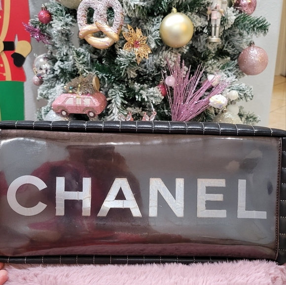 CHANEL MADEMOISELLE Black Leather Silver Hardware / Chain vertical tote - Picture 10 of 16